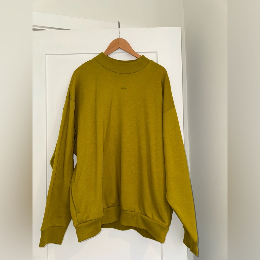 Mustard Adidas Basketball Crew Neck